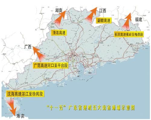 仅次于纽约都市圈，与陆路相邻各省区均有两条以上高速公路连接