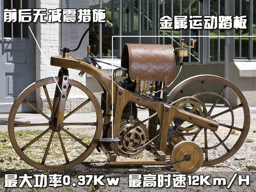 奔驰车的鼻祖 世界第一辆摩托车的诞生